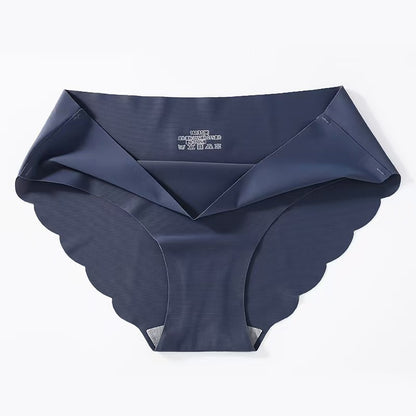 Women's Ice Silk Low-Waist Briefs – Breathable Antibacterial Nylon | M–XL