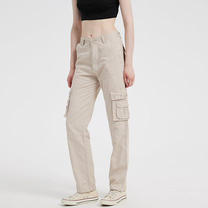 Women's Plus Size Multi-Pocket Cargo Street Pants