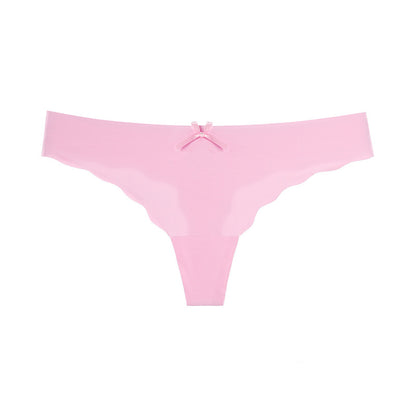 Women's Seamless Ice Silk Thong – Low Rise T-Back Underwear